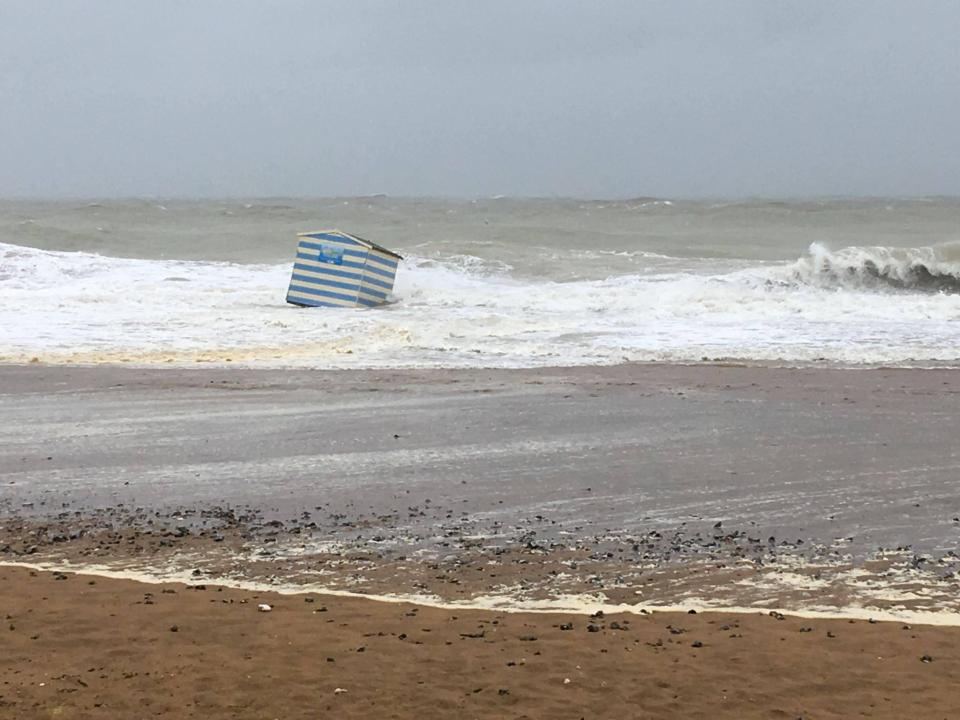  Some were swept into the sea as miserable weather gripped the country