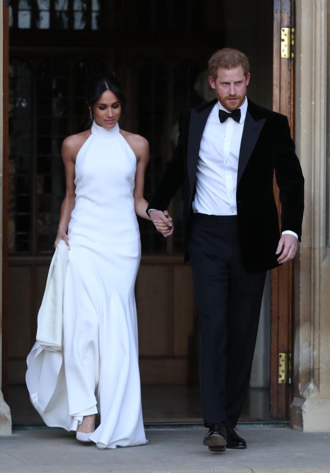  Meghan's second dress of the Royal Wedding was this Stella McCartney wonder