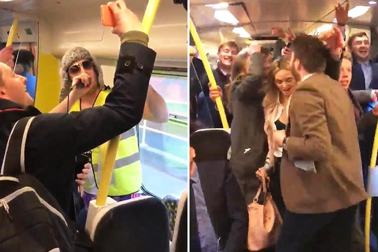  A DJ's impromptu rave sees racegoers continue the party all the way home to Liverpool city centre