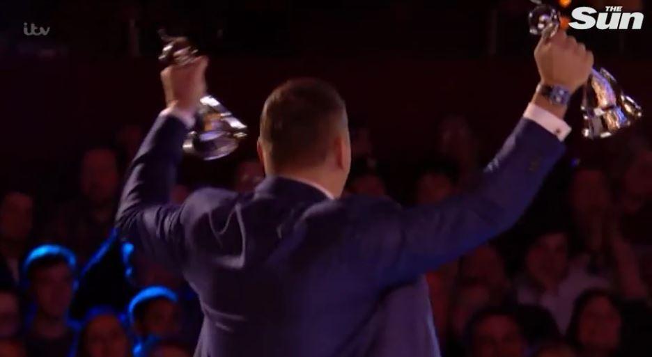  David taunted Simon by showing off his awards during Britain's Got Talent