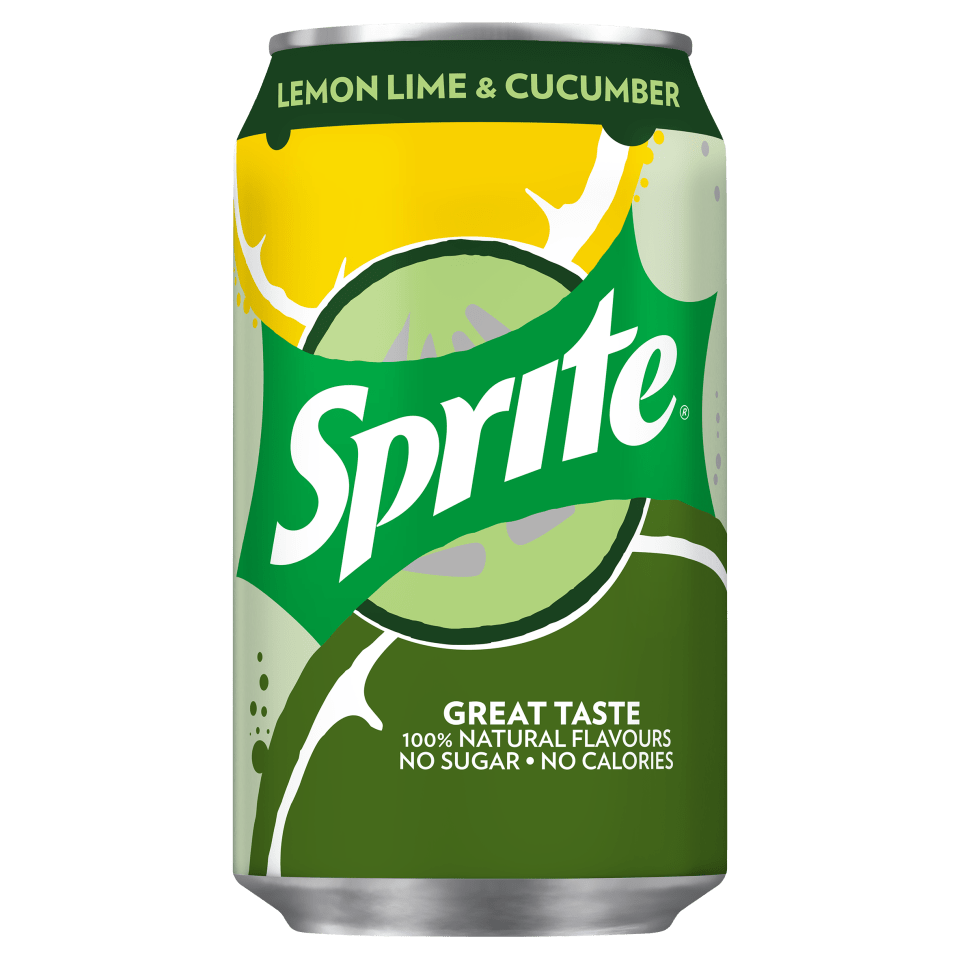  Sprite has been given a makeover and now comes in a cucumber flavour