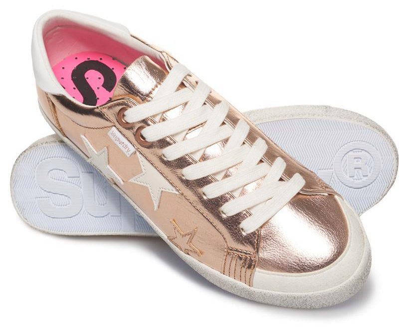  Lo-top, leather-look trainers feature lace fastenings and a Superdry branded inner sole