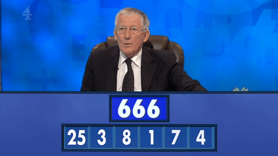  The number of the beast was met with a deep exhale from show host Nick Hewer