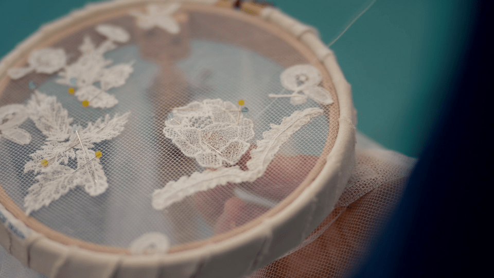 Every part of the lace was hand made