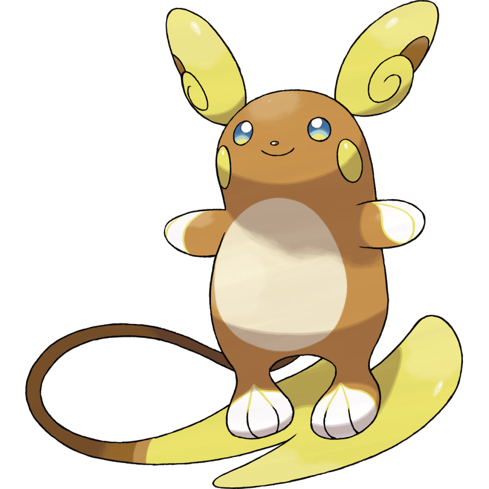  Raichu's Alolan form is often seen using his own tail as a surf board