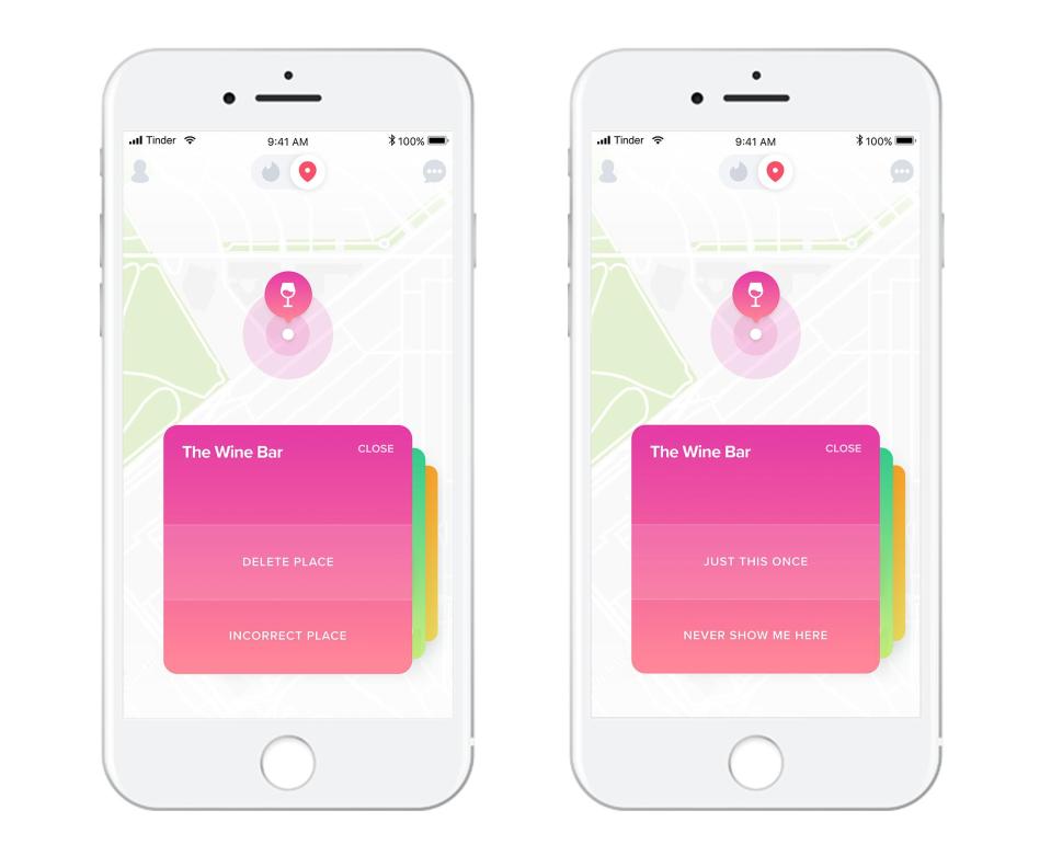  Tinder says locations you've visited will expire after 28 days