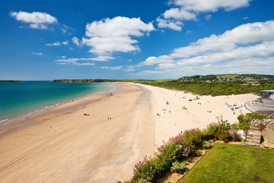 The town of Tenby boasting three amazing beaches; North, South and Castle, each with its own character