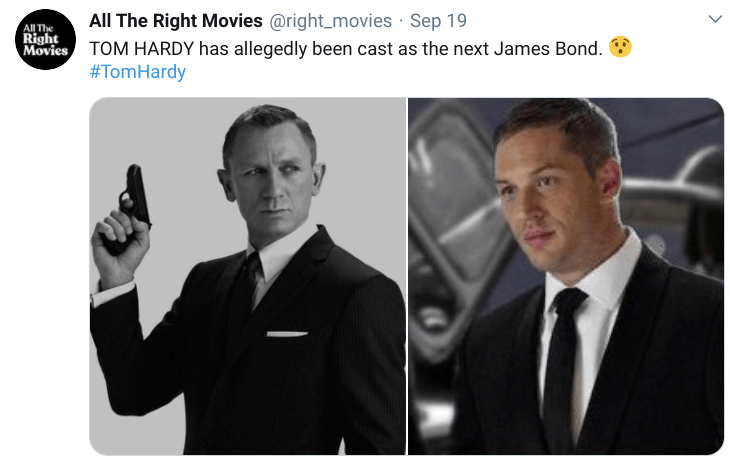  News of the possible James Bond role is all over social media