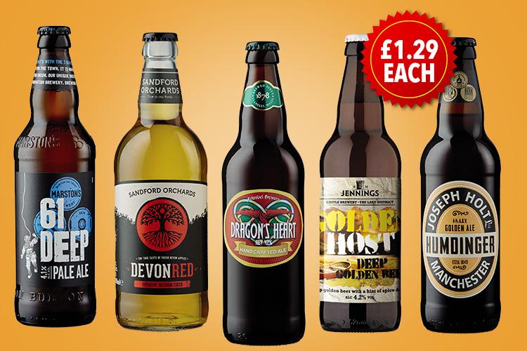  Aldi's 16 ales - which are all in 500ml bottles - have different tastes and flavours