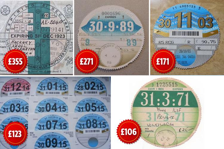 Tax discs are bought and traded by collectors known as velologists