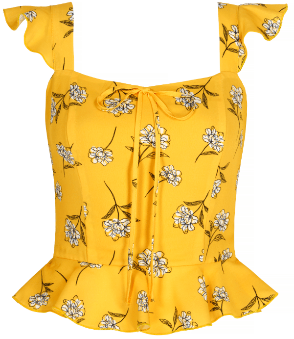  This yellow summer blouse is the stuff of dreams