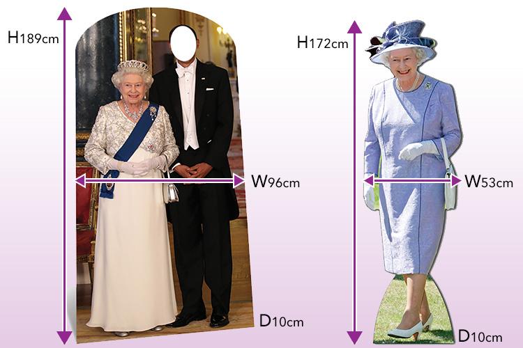  The life size cardboard cut-outs costs £34.99 and £29.99 respectively