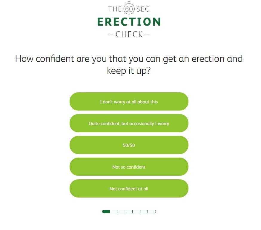 The test asks a series of questions about your sex life