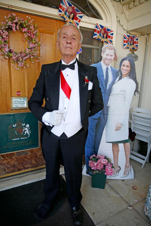  Proprietor Edmund Fry outside Rose Tree Cottage in Pasadena