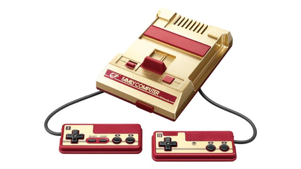  The shiny new Famicom replicated the design of the 1983 classic Family Computer, but with a bit more bling