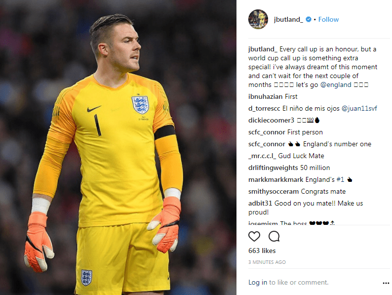  Jack Butland turned around a disappointing season in being relegated with Stoke, to bagging a World Cup spot