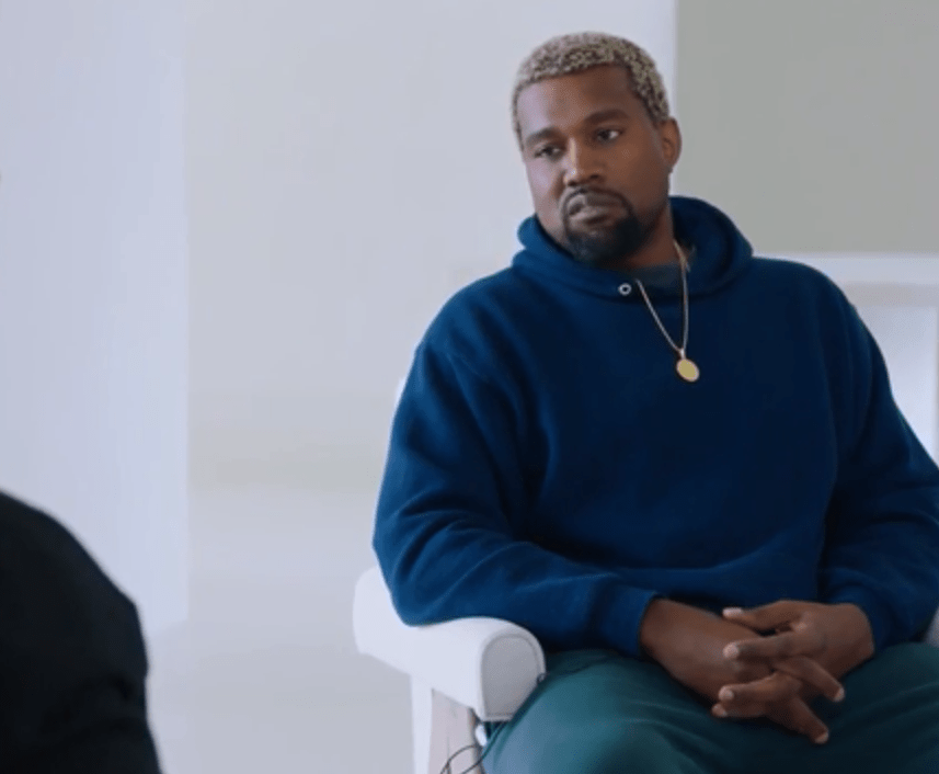  Kanye made the confession during a rambling interview with tv star Charlamagne tha God