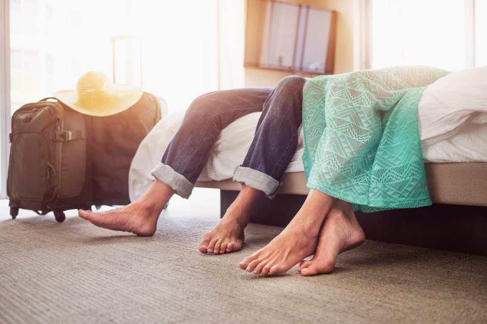 A hotel expert has revealed why you should never go barefoot in your room