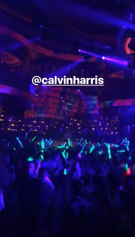  The men went to see Calvin Harris perform