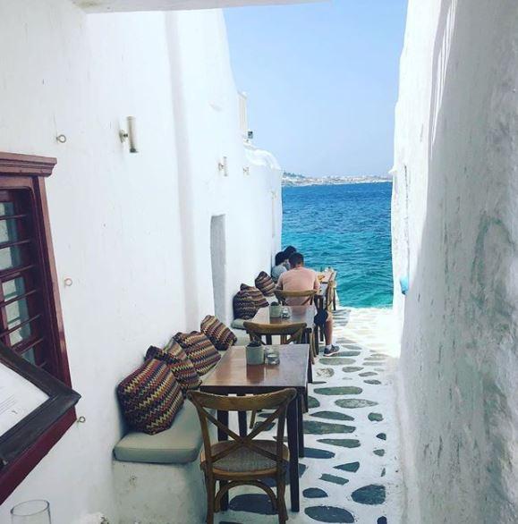  Meanwhile wife Michelle Keegan was in Greece, sharing this snap on her Instagram