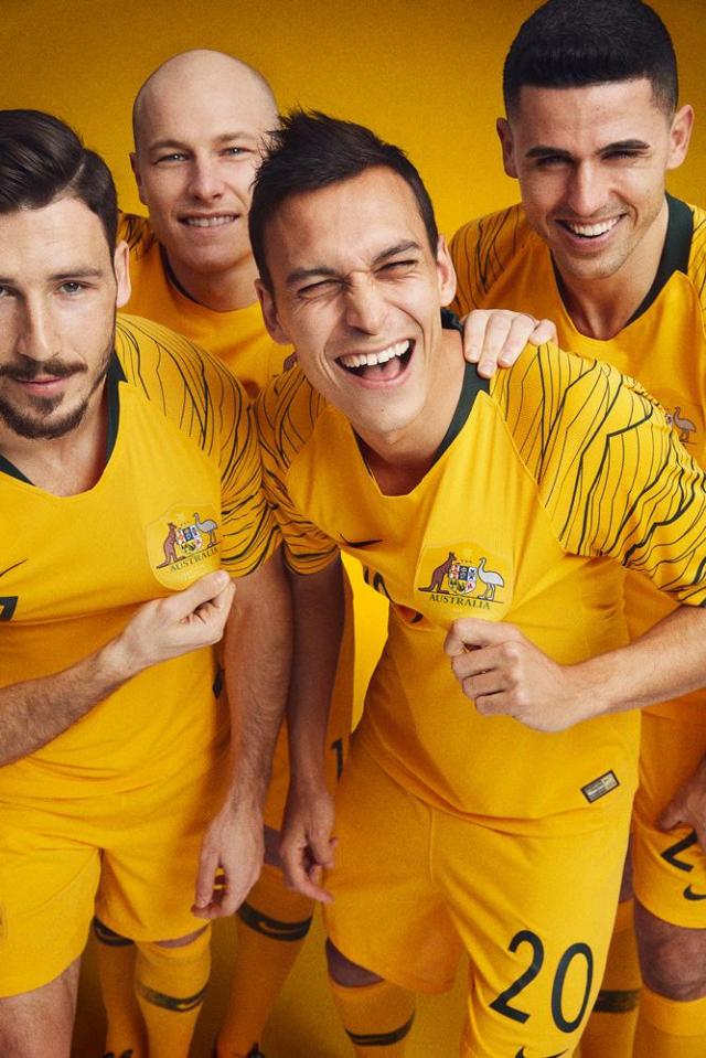  At least the Aussies seem pleased with the latest variation of the green and gold