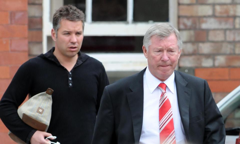  Darren Ferguson, who missed his side Doncaster's final match of the season, with his father Sir Alex