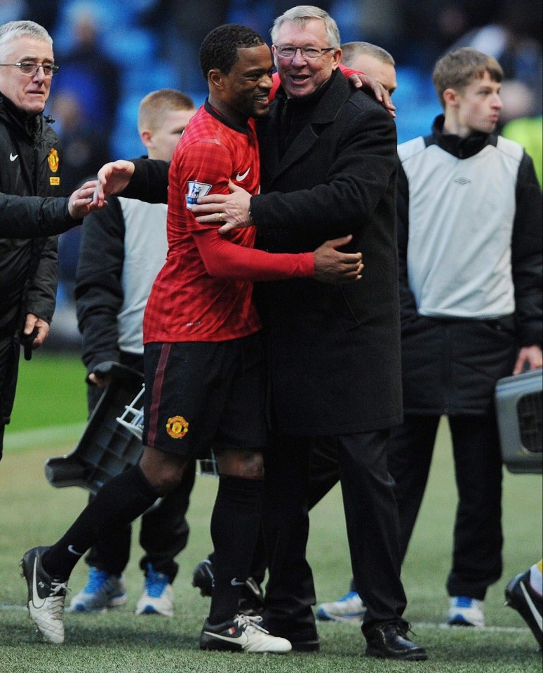 Patrice Evra played for Sir Alex between 2006 and 2014