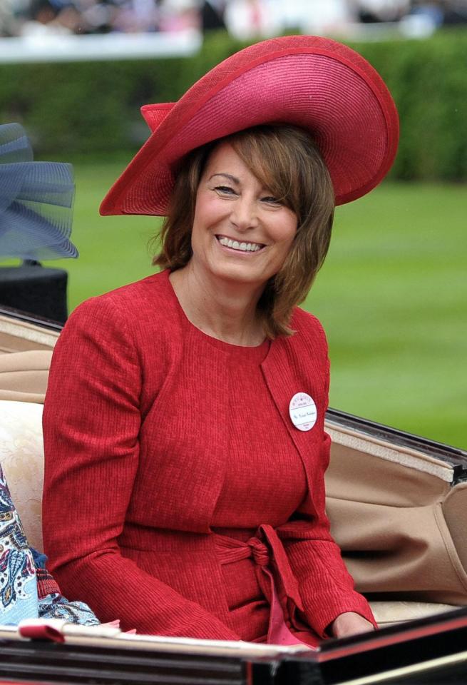  Carole Middleton rides in the Royal box at Ascot after her daughter married Prince William