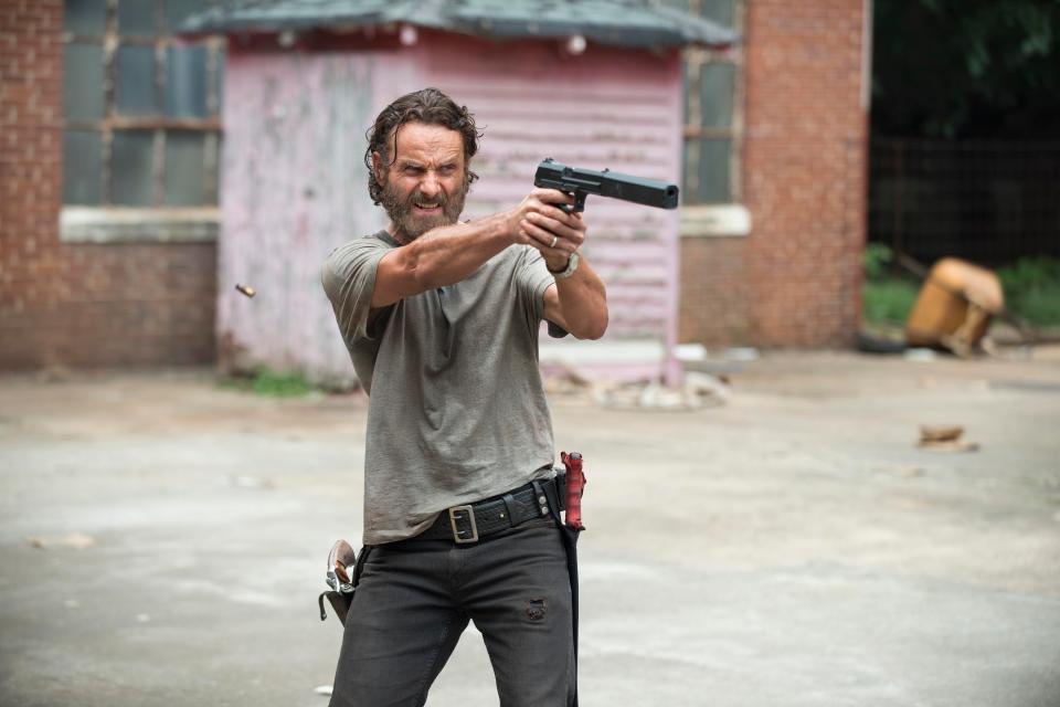  Some fans fear the show won't survive without Andrew's character, Rick Grimes