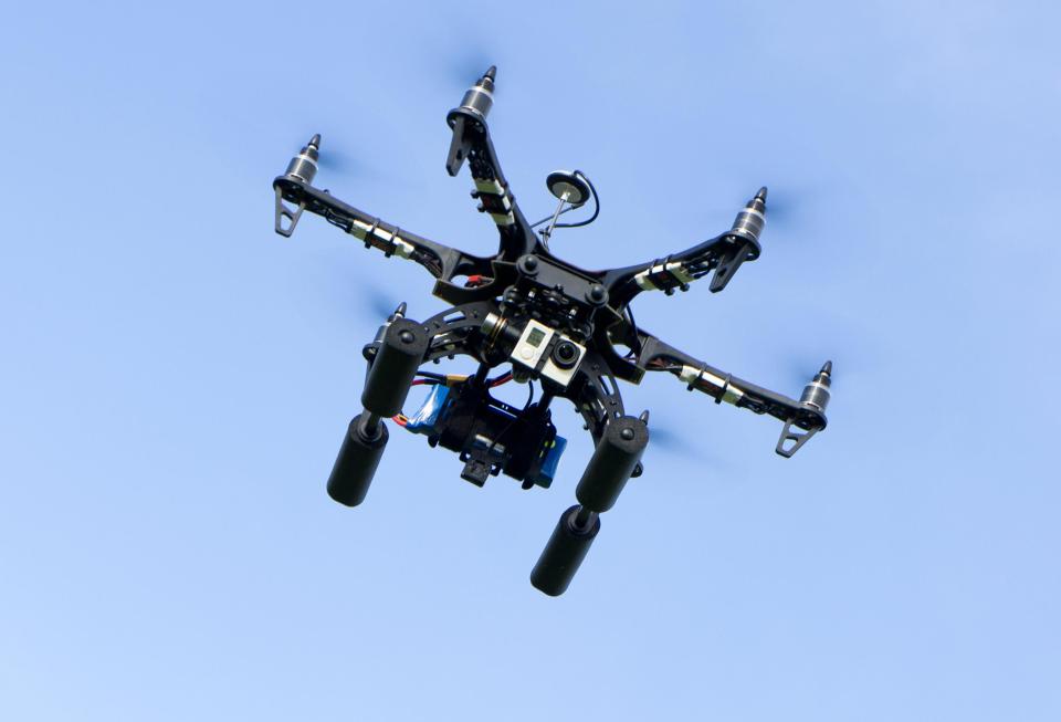  The police have urged the public to contact them if they see drones on the big day