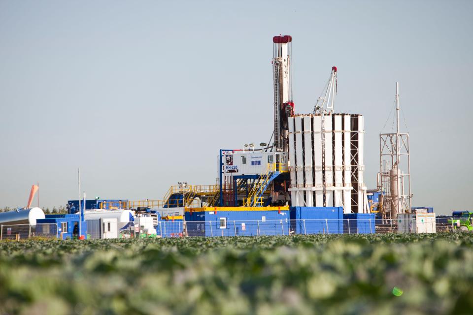  A fracking test site in Lancashire