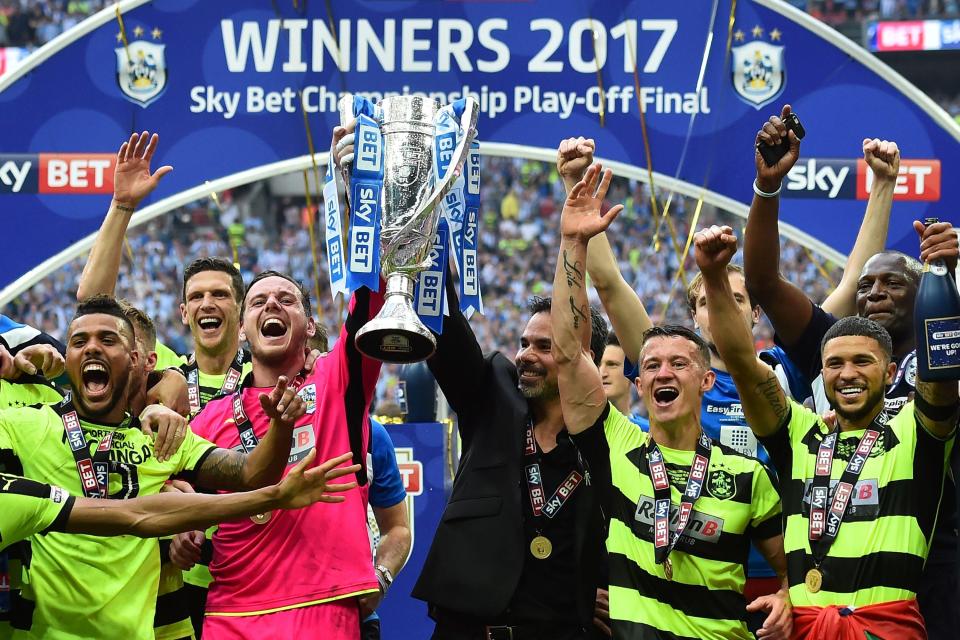  Huddersfield lifted the trophy in 2017 beating Reading in the final