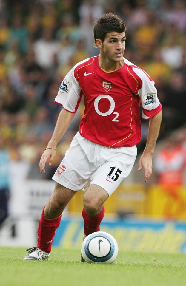  Cesc Fabregas joined Arsenal in 2003 - breaking into the first team during the 2004/05 season