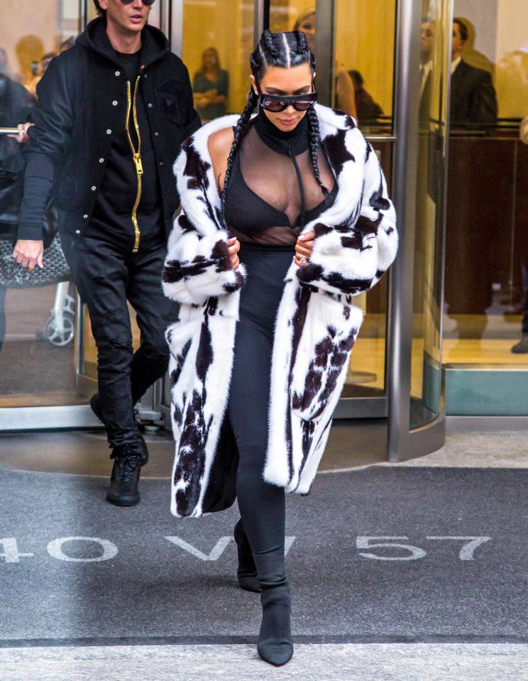  Kim has previously come in for criticism from fans for her fur choices