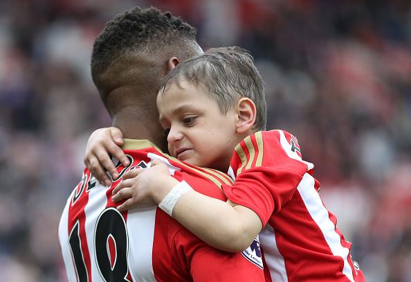 Jermain Defoe developed a close relationship with Bradley Lowery as he bravely fought his illness