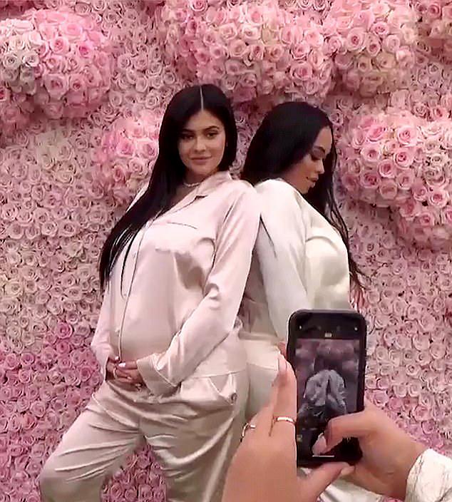  Kylie Jenner, pictured with best pal Jordyn Woods, waited until she had given birth to reveal details of her baby shower