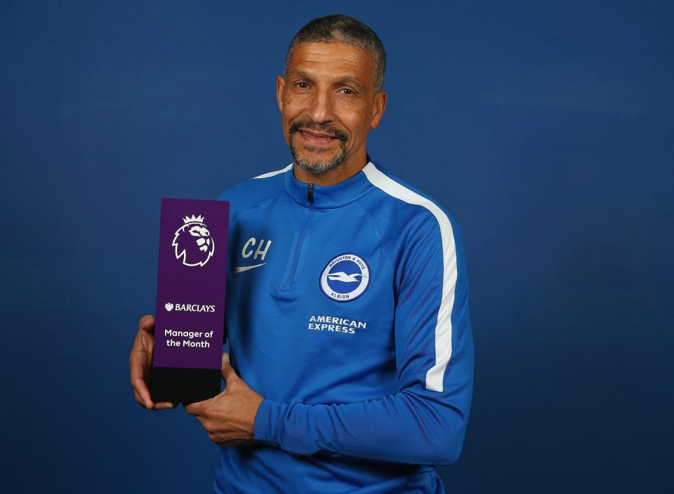  Hughton was named Premier League Manager of the Month for February