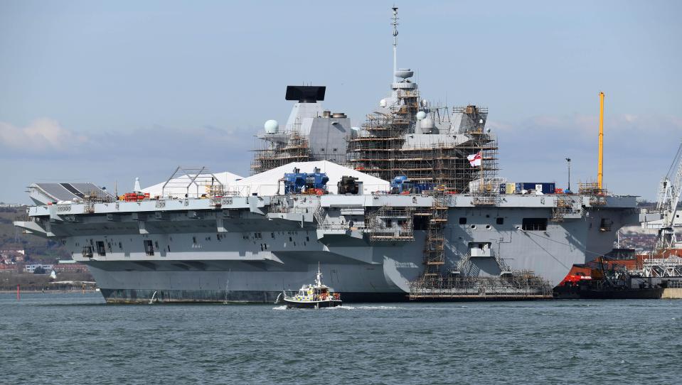  HMS Queen Elizabeth is nearing the final stages of completion