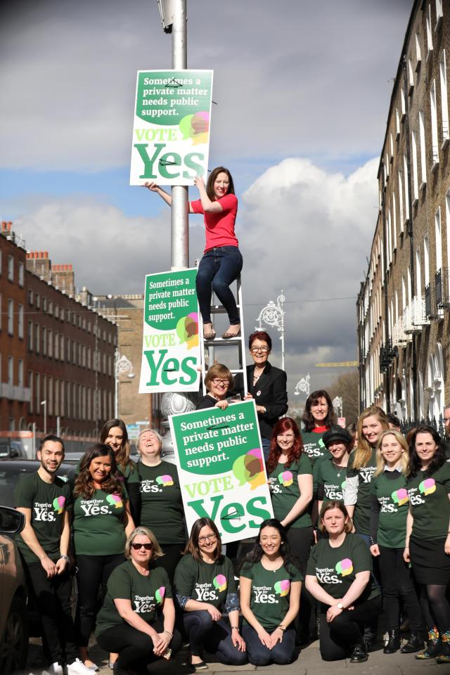  Yes campaigners want reform to make it easier for women to seek abortions legally