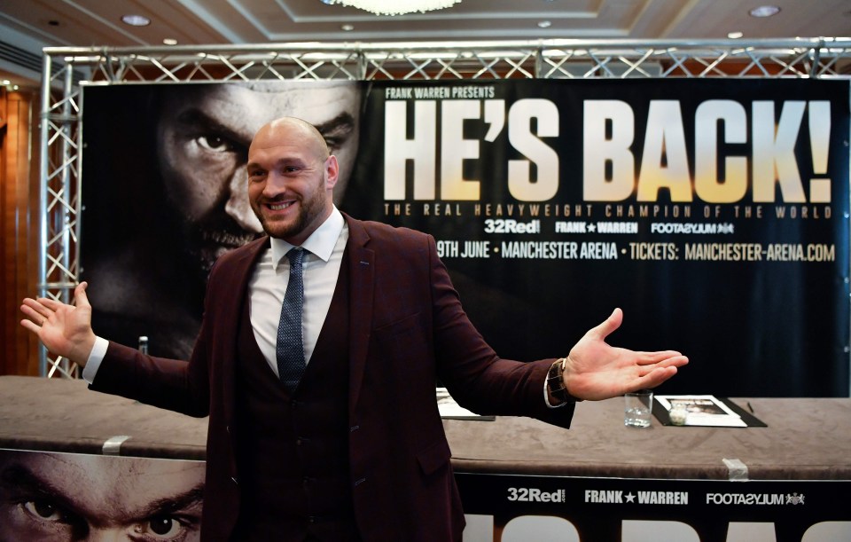 Tyson Fury returns to boxing next month against Sefer Seferi