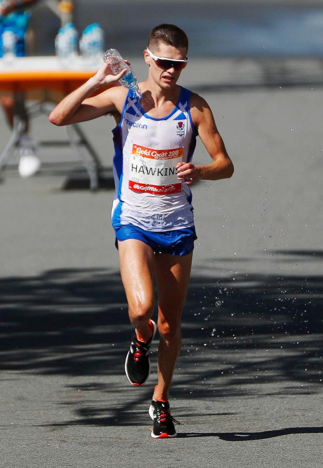  Hawkins finished fourth in the men's marathon at the 2017 World Championships