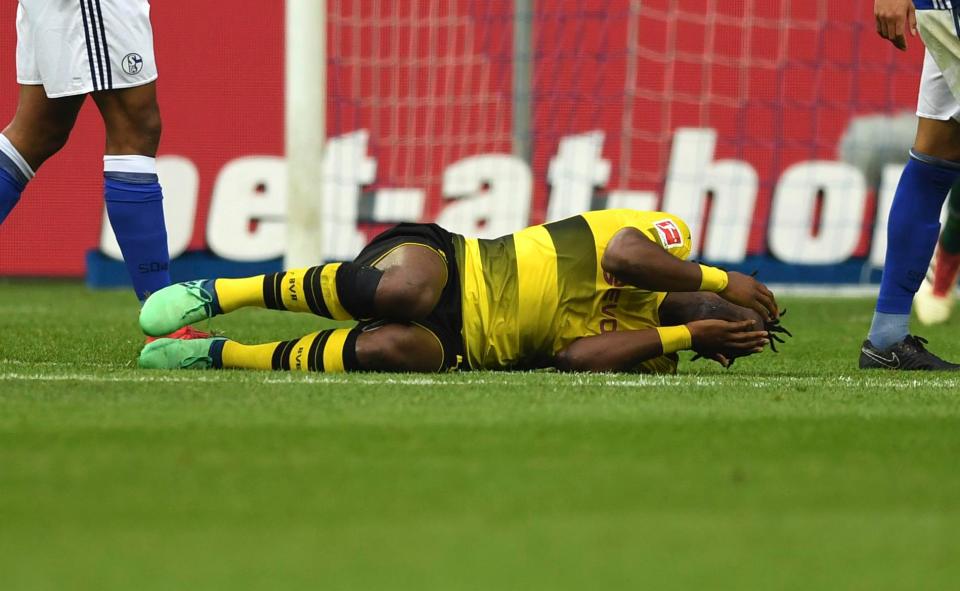  The striker ended his season in Germany with a nasty ankle injury