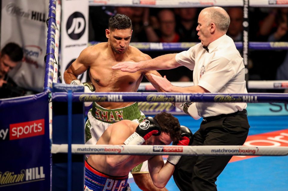 Amir Khan defeated Phil Le Greco in just 39 seconds in his comeback fight last month