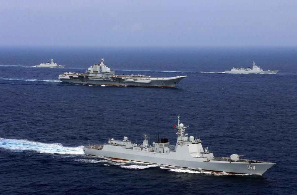  China has been busy building up power in the region in a bid to oust the dominance of the US Navy