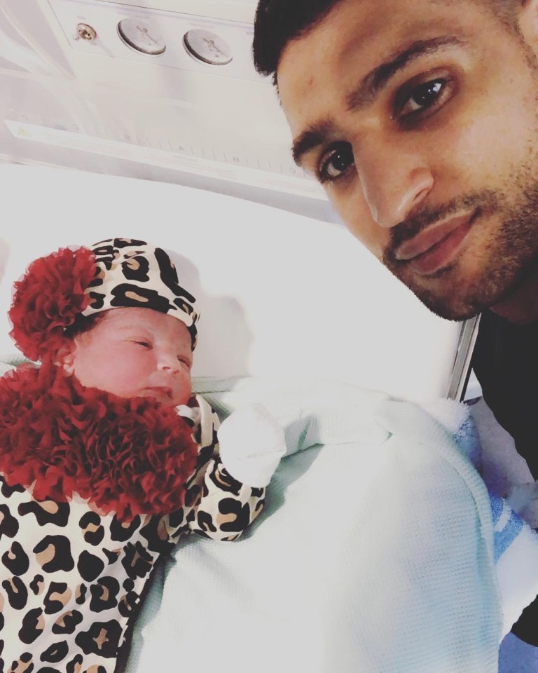 Amir revealed last month that his wife had given birth