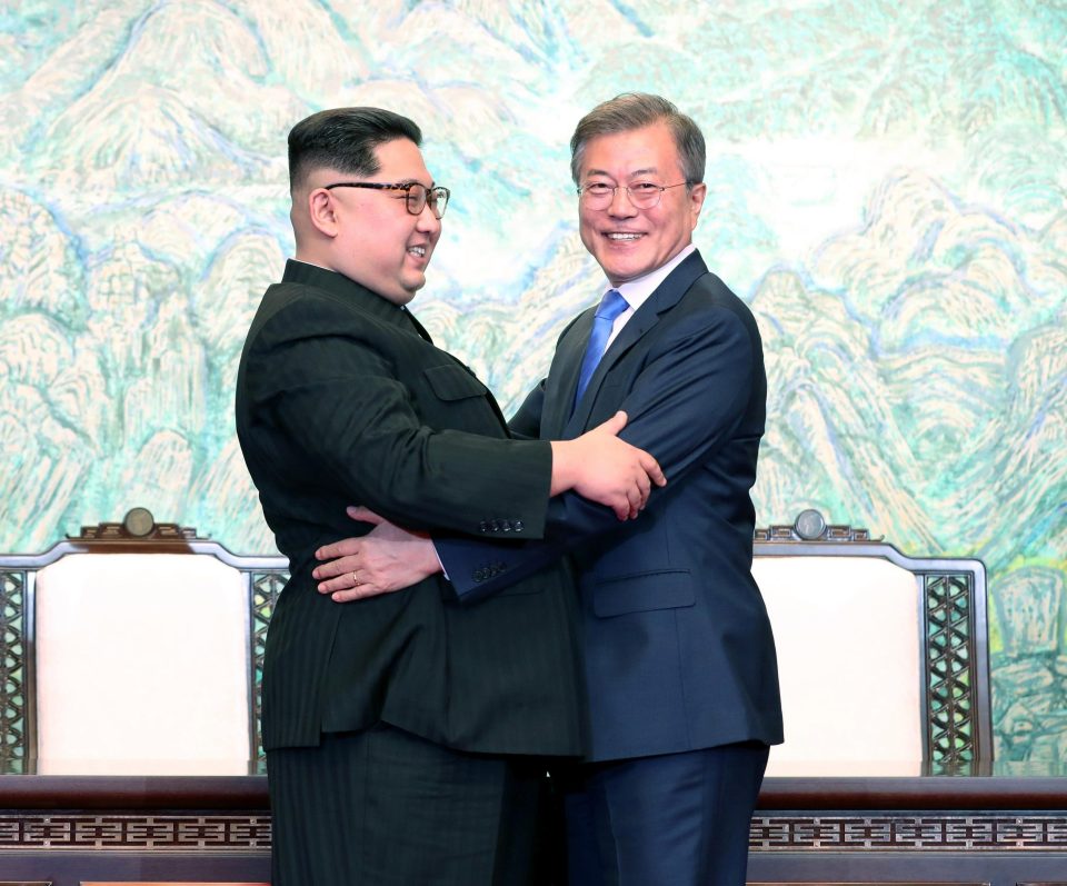  Kim Jong-un's historic meeting with South Korean counterpart Moon Jae-in. The group of republicans claims Trump has been responsible for a de-escalation of nuclear tension in North Korea