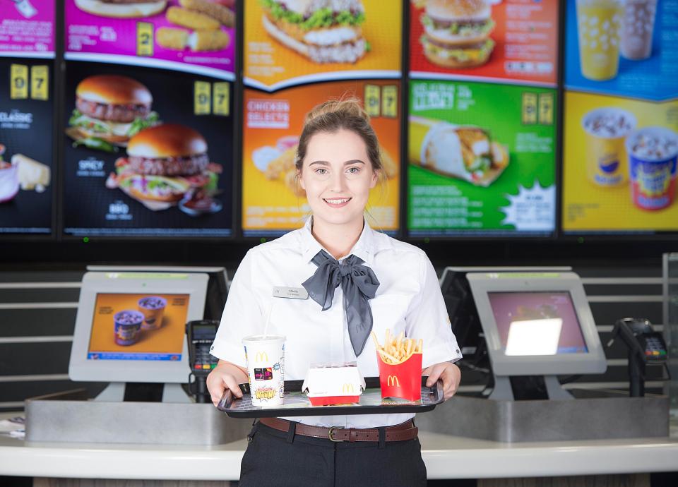  McDonald's shift manager Maddy Morgan combines her work with her studies