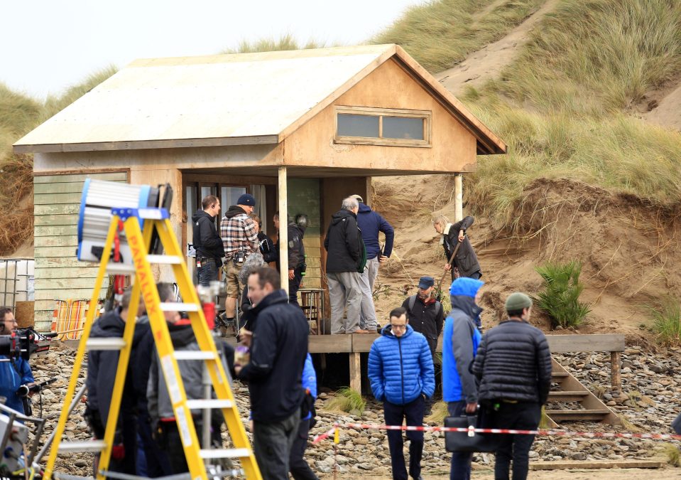  The crew were seen filming in Saunton Sands