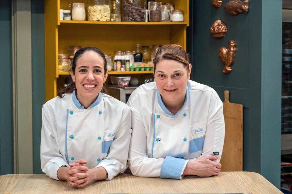  Marta and Julie are from Bom Bom Patisserie in Leicestershire