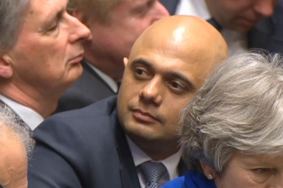  Sajid Javid sided with Cabinet Brexiteers over May's EU customs plan